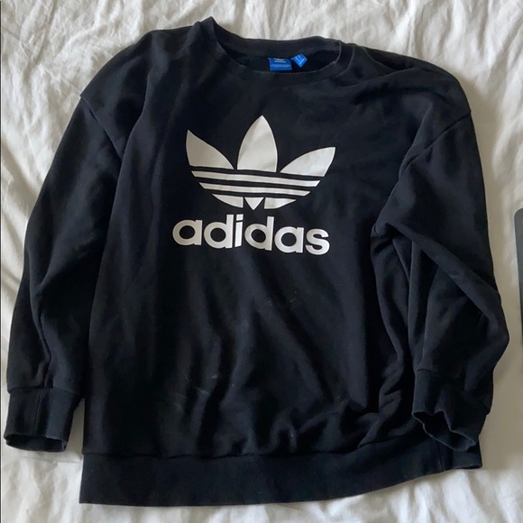 Adidas black crew neck - Picture 1 of 1